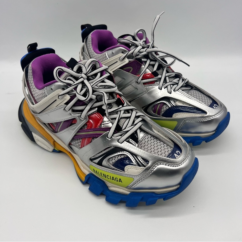 Balenciaga Track Colorblock Fashion Trainer Sneakers retail For $1100